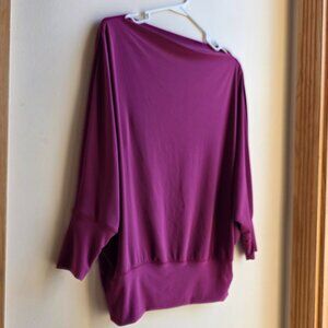 Jenny Boston Boutique Purple Dolman Sleeve Sweater Size Small